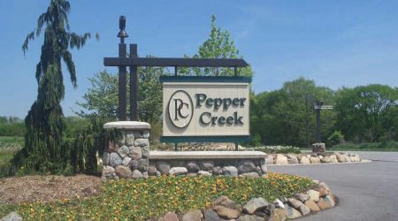 On an exceptional piece of property in Valparaiso Pepper Creek offers exceptional estate sized lots.